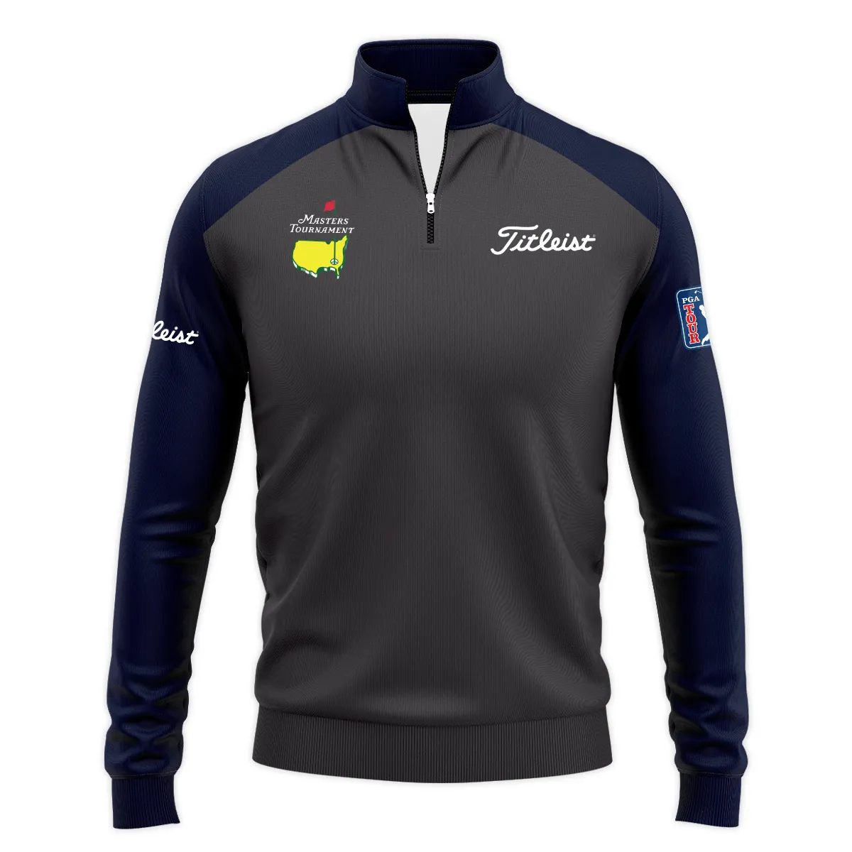 Navy Masters Tournament Titleist Logo Quarter Zip Sweatshirt All Over Prints Gift For Fans HOMT2702TU1TLQTJ-NV