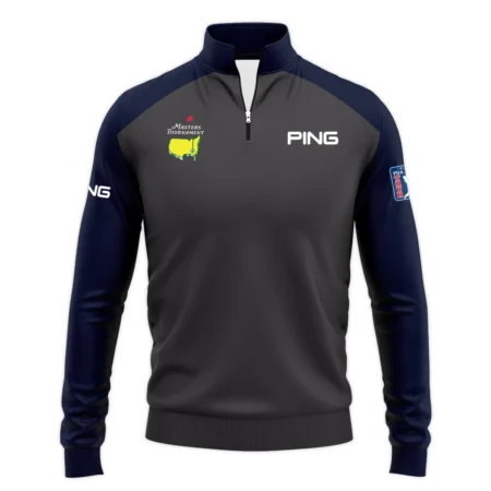 Navy Ping Masters Tournament Logo Quarter Zip Sweatshirt All Over Prints Gift For Fans HOMT2702TU1PIQTJ-NV