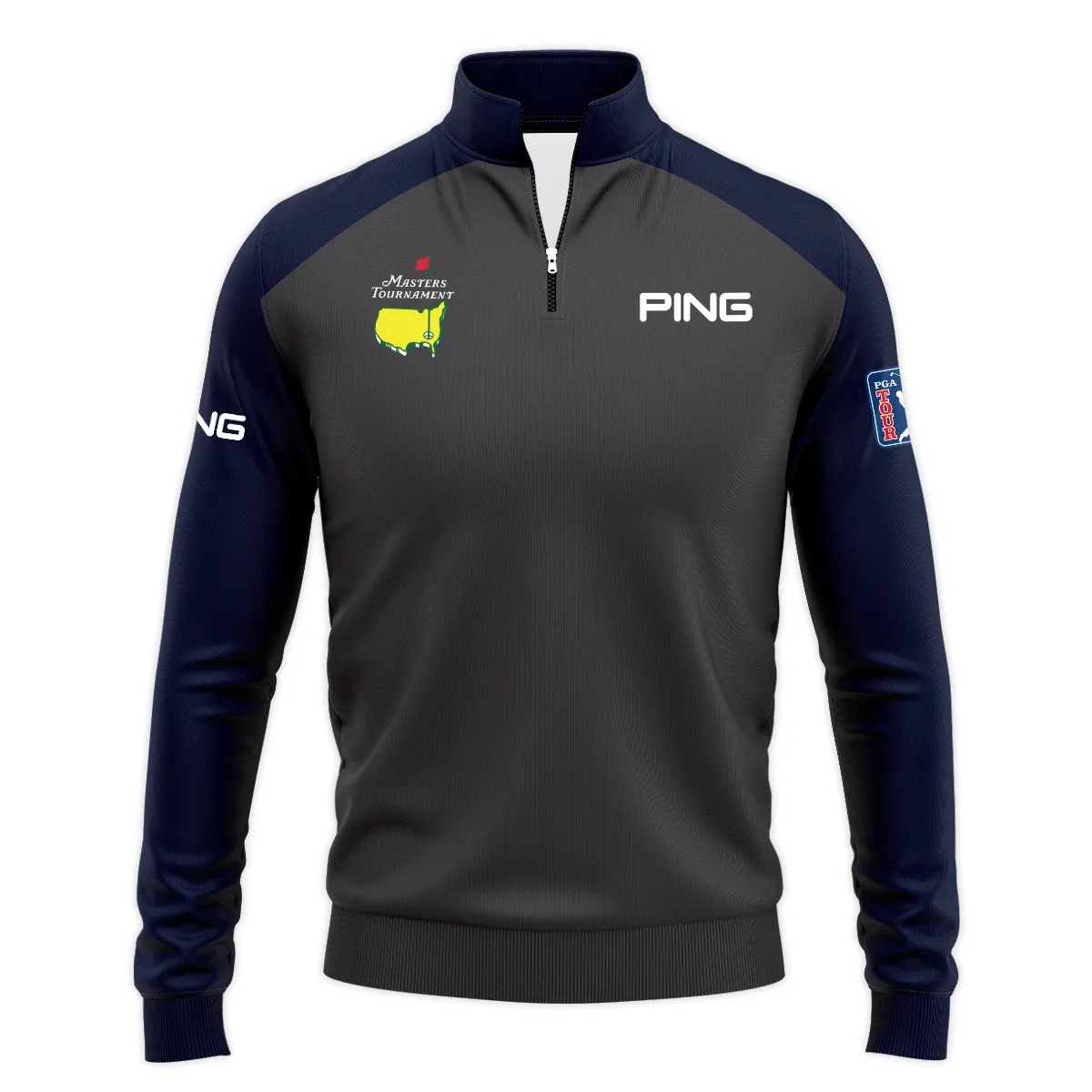Navy Ping Masters Tournament Logo Quarter Zip Sweatshirt All Over Prints Gift For Fans HOMT2702TU1PIQTJ-NV
