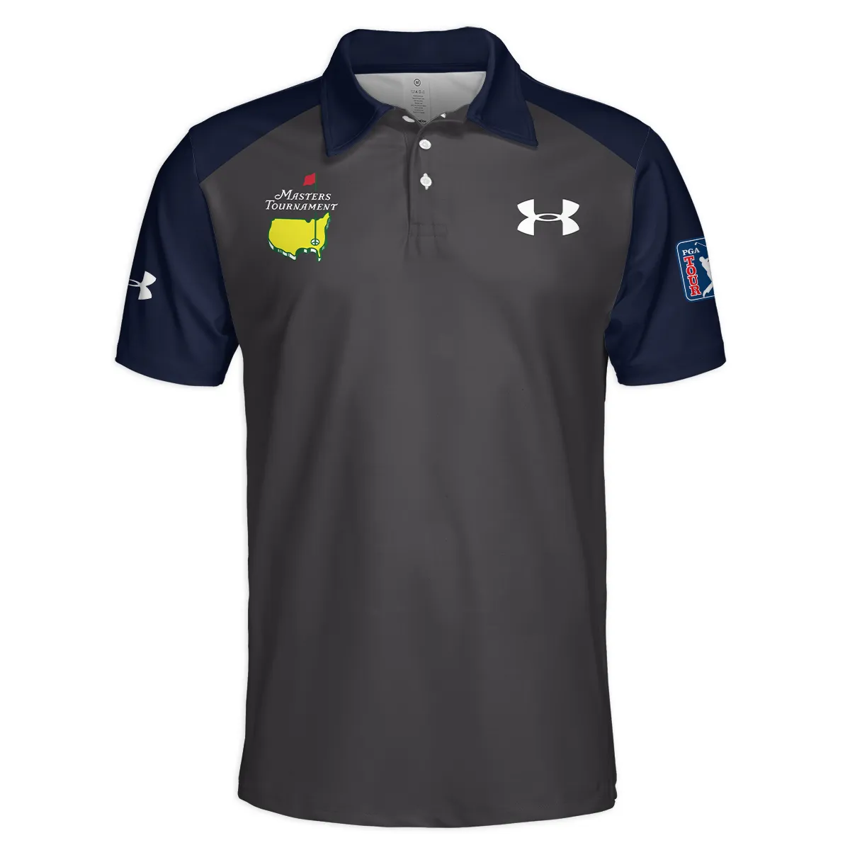 Navy Under Armour Masters Tournament Logo Polo Shirt All Over Prints Gift For Fans HOMT2702TU1UAPL-NV