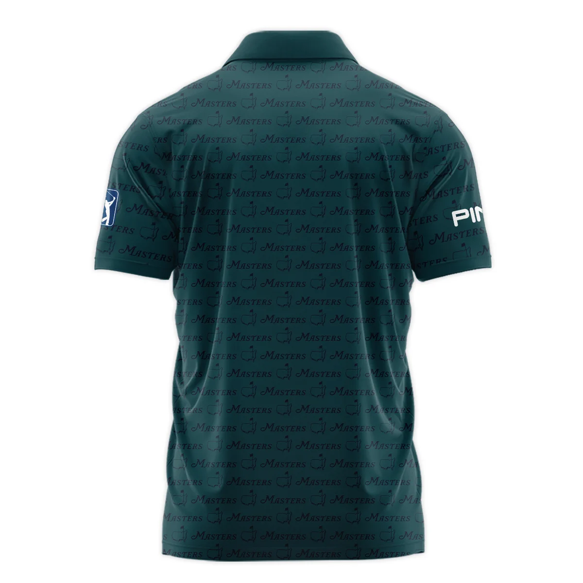 Pattern Dark Green Masters Tournament Ping Polo Shirt Color Green Polo Shirt For Men - Image 2