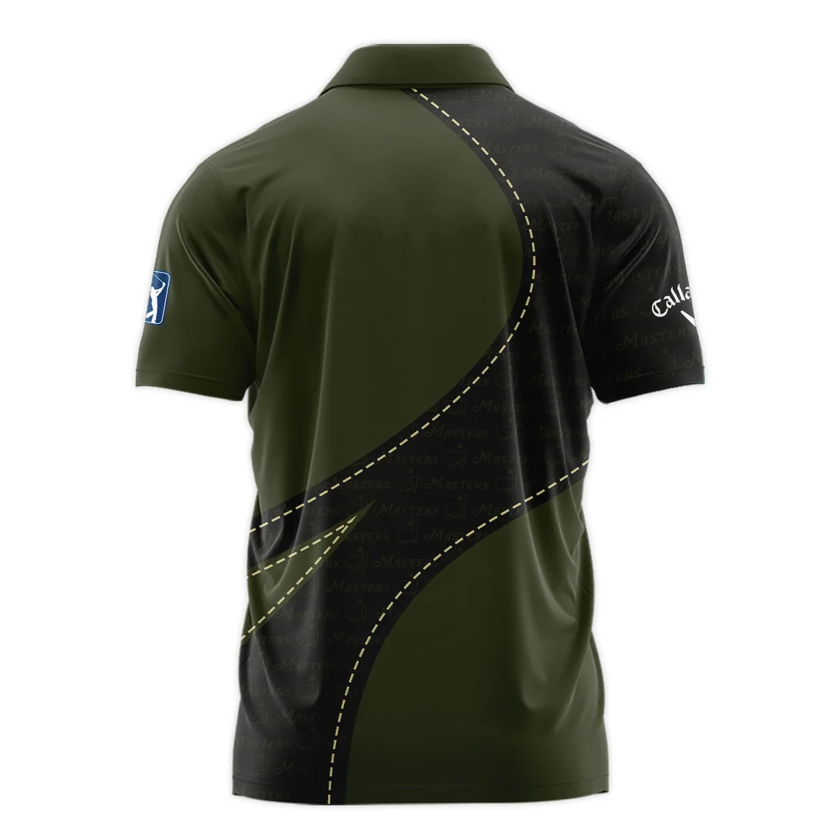 Pattern Military Green Masters Tournament Callaway Polo Shirt Style Classic Polo Shirt For Men - Image 2