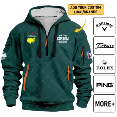 Personalized Logo,Brands Masters Tournament Golf Hoodie Half Zipper All Over Prints HOMT020725T2HDF