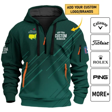Personalized Logo,Brands Masters Tournament Golf Hoodie Half Zipper All Over Prints HOMT030125A05HDF