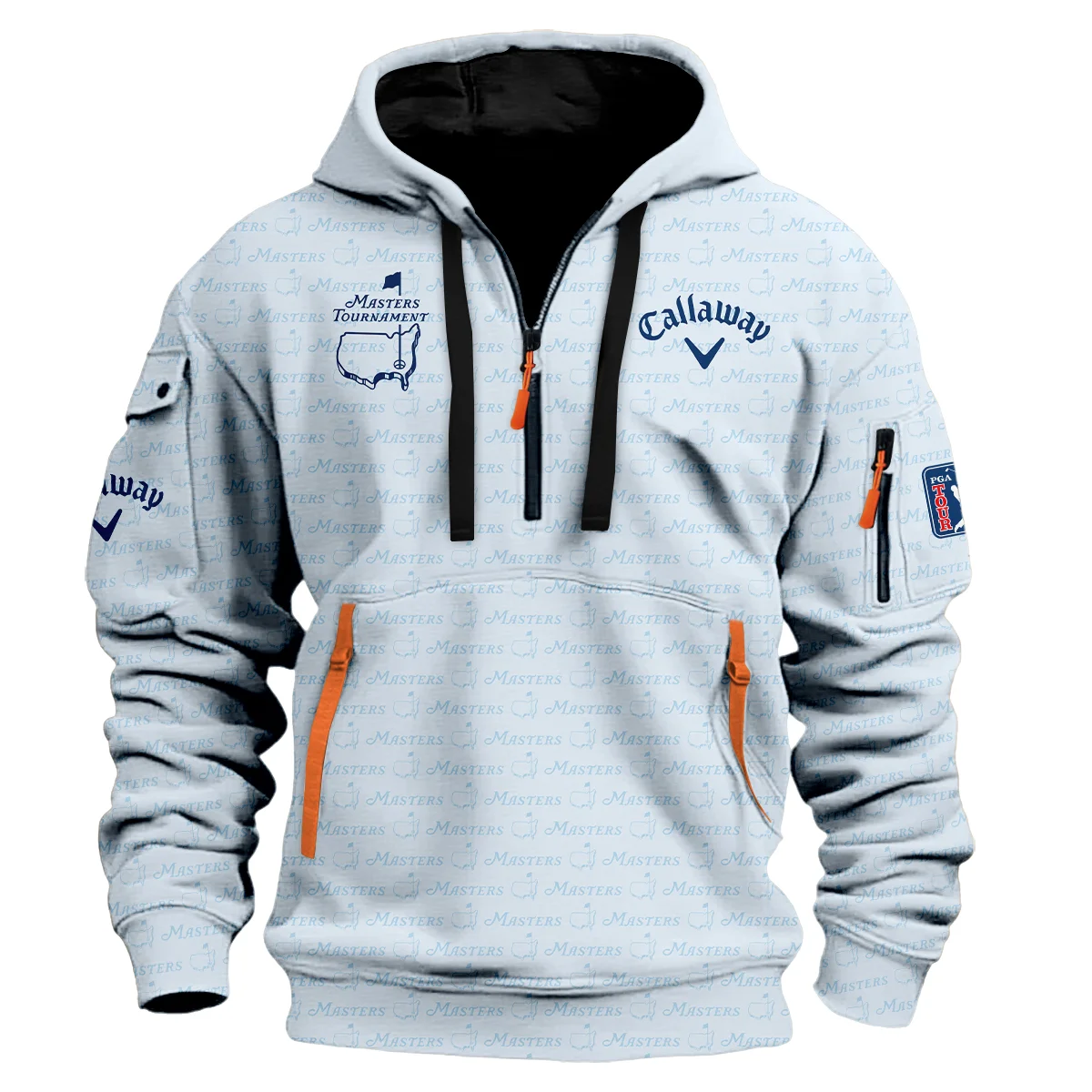 Special Release Callaway Masters Tournament Golf Hoodie Half Zipper All Over Prints HOMT080125A01CLWHDF