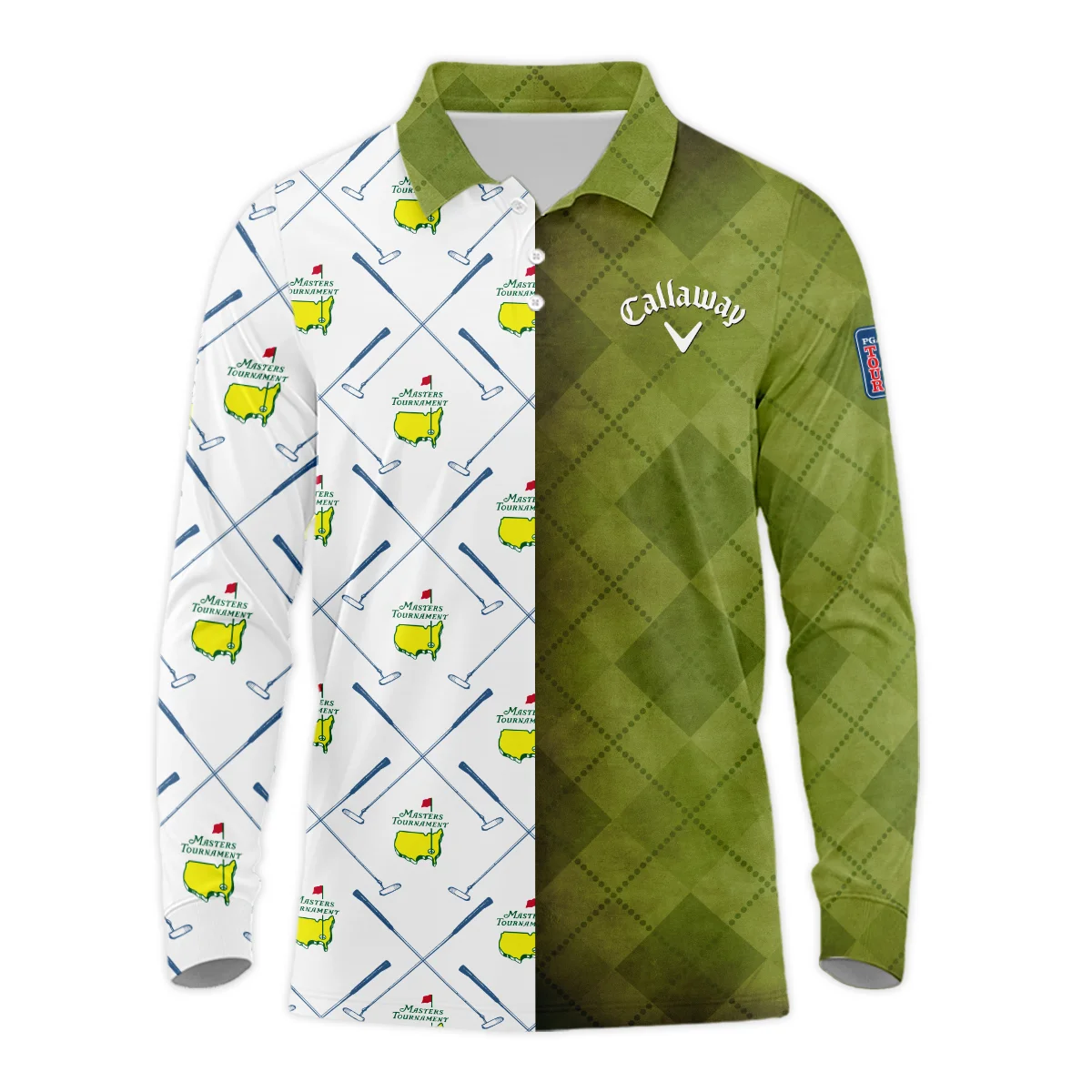 Special Release Callaway Masters Tournament Golf Long Polo Shirt All Over Prints HOMT030225A01CLWLPL