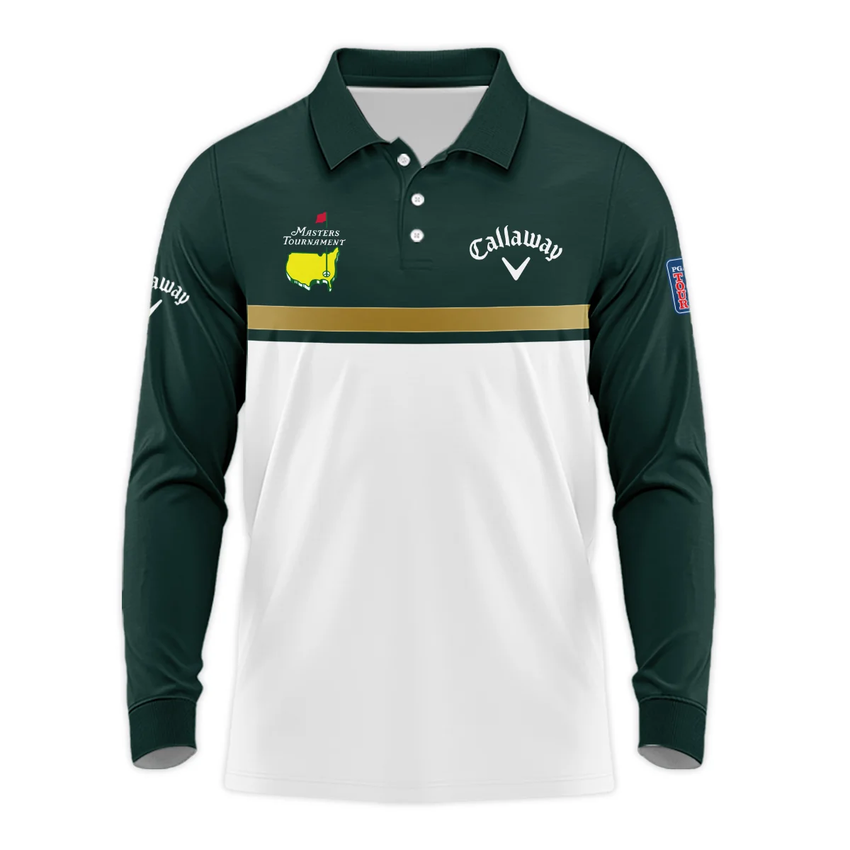 Special Release Callaway Masters Tournament Golf Long Polo Shirt All Over Prints HOMT09122301CLWLPL