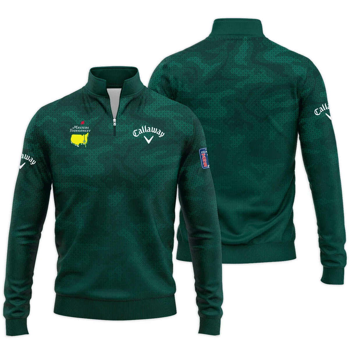 Special Release Callaway Masters Tournament Golf Quarter Zip Sweatshirt All Over Prints HOMT01032402CLWQTJ - Image 3