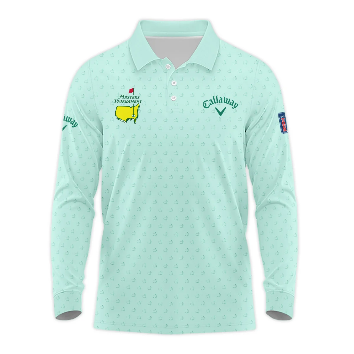 Special Release Masters Tournament Callaway Golf Long Polo Shirt All Over Prints HOMT070125A04CLWLPL