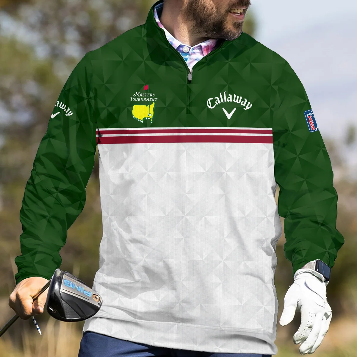Special Release Masters Tournament Callaway Golf Quarter Zip Sweatshirt All Over Prints HOMT021224A01CLWQTJ - Image 4