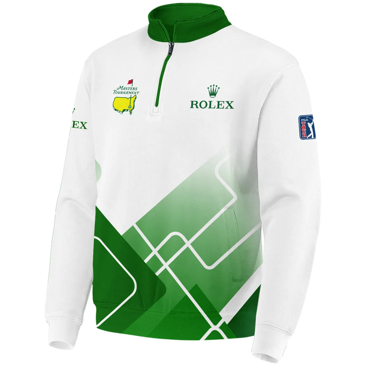 Special Release Masters Tournament Rolex Golf Quarter Zip Sweatshirt All Over Prints HOMT021224A02ROXQTJ - Image 2