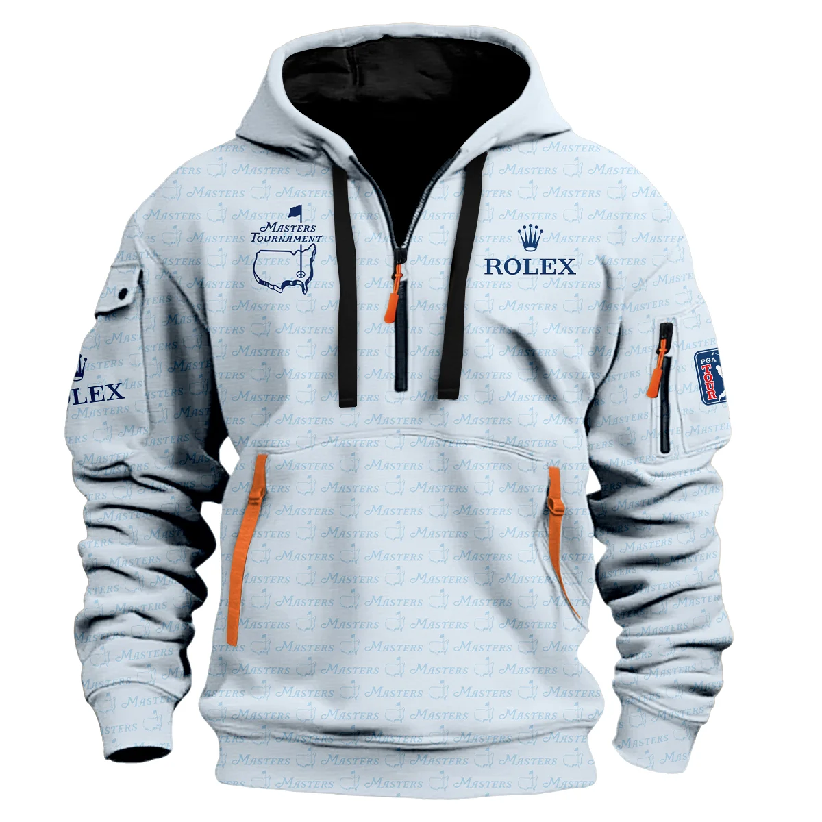 Special Release Rolex Masters Tournament Golf Hoodie Half Zipper All Over Prints HOMT080125A01ROXHDF