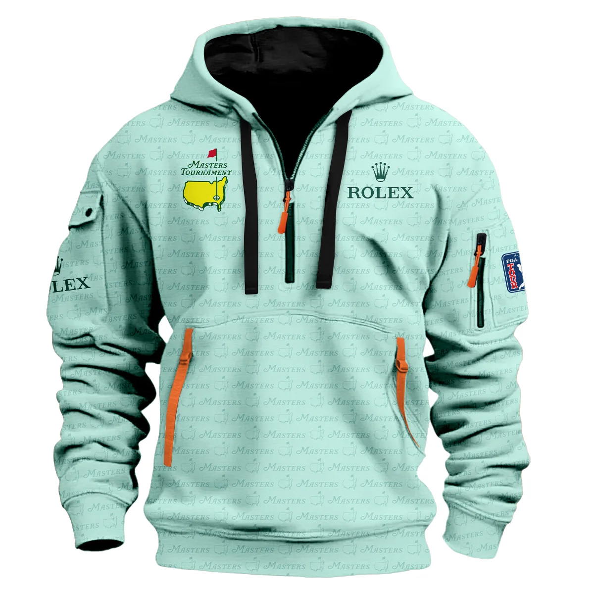 Special Release Rolex Masters Tournament Golf Hoodie Half Zipper All Over Prints HOMT080125A05ROXHDF