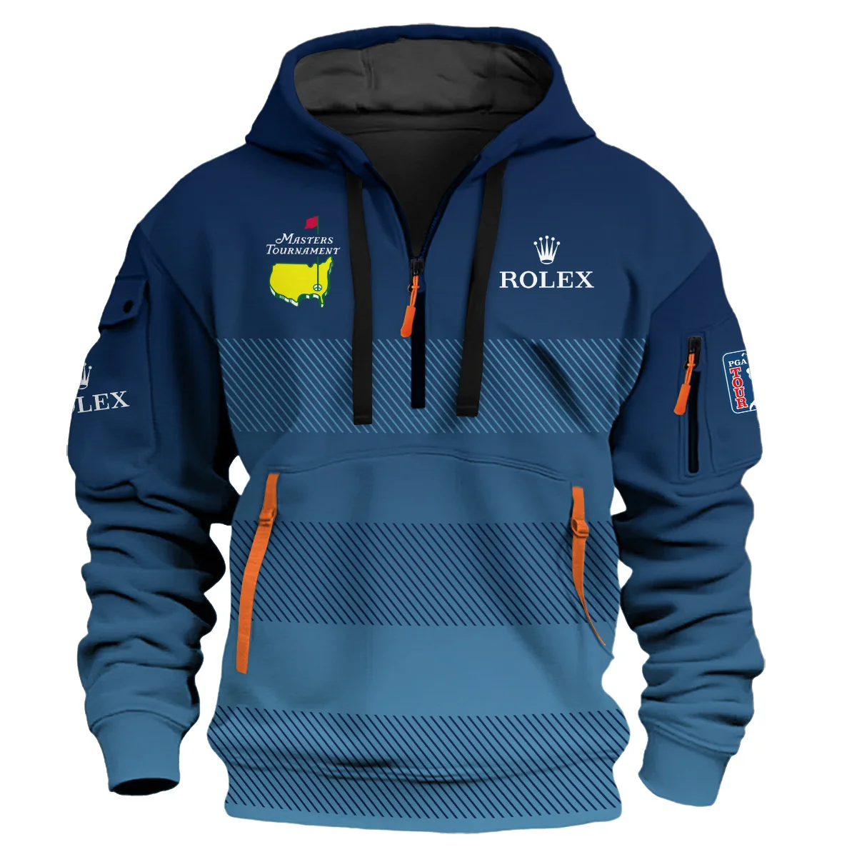 Special Release Rolex Masters Tournament Golf Hoodie Half Zipper All Over Prints HOMT210125A05ROXHDF