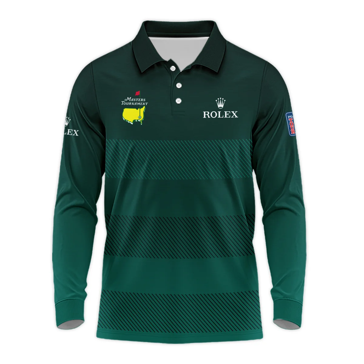 Special Release Rolex Masters Tournament Golf Long Polo Shirt All Over Prints HOMT110324A02ROXLPL