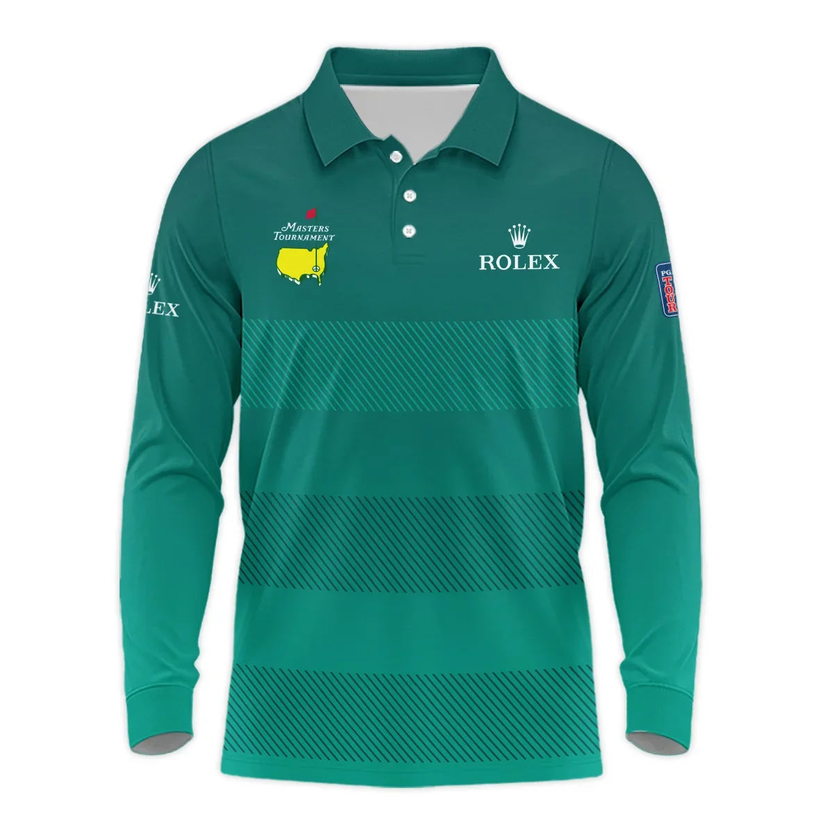 Special Release Rolex Masters Tournament Golf Long Polo Shirt All Over Prints HOMT210125A01ROXLPL