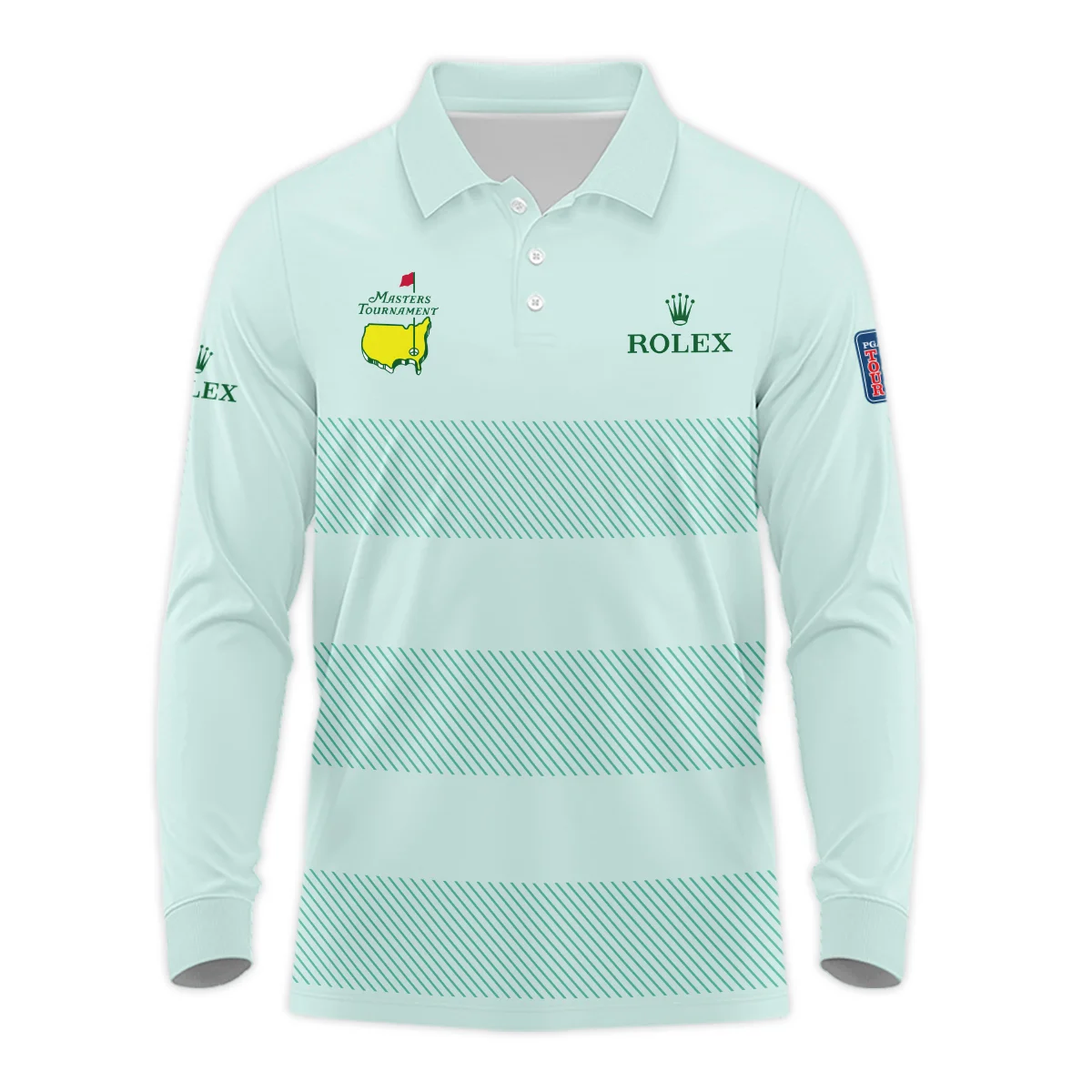 Special Release Rolex Masters Tournament Golf Long Polo Shirt All Over Prints HOMT210125A02ROXLPL