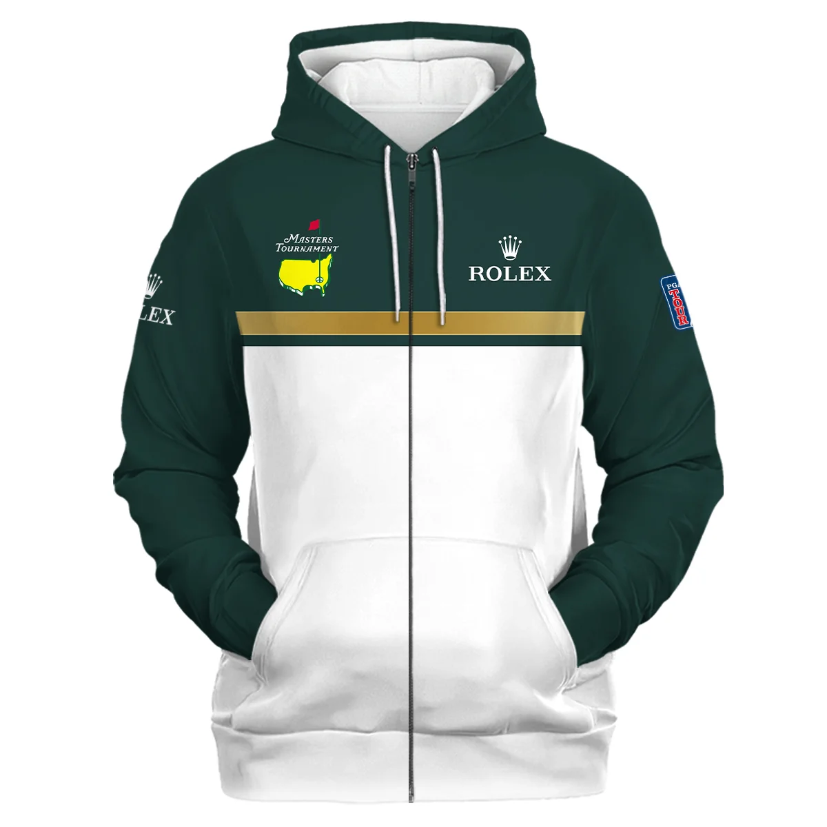 Special Release Rolex Masters Tournament Golf Zipper Hoodie Shirt All Over Prints HOMT09122301ROXZHD