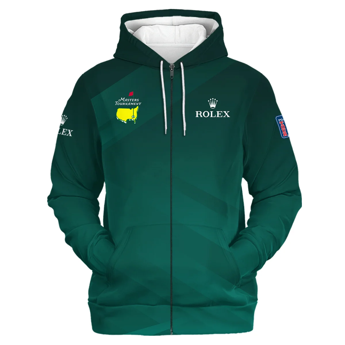 Special Release Rolex Masters Tournament Golf Zipper Hoodie Shirt All Over Prints HOMT110324A01ROXZHD