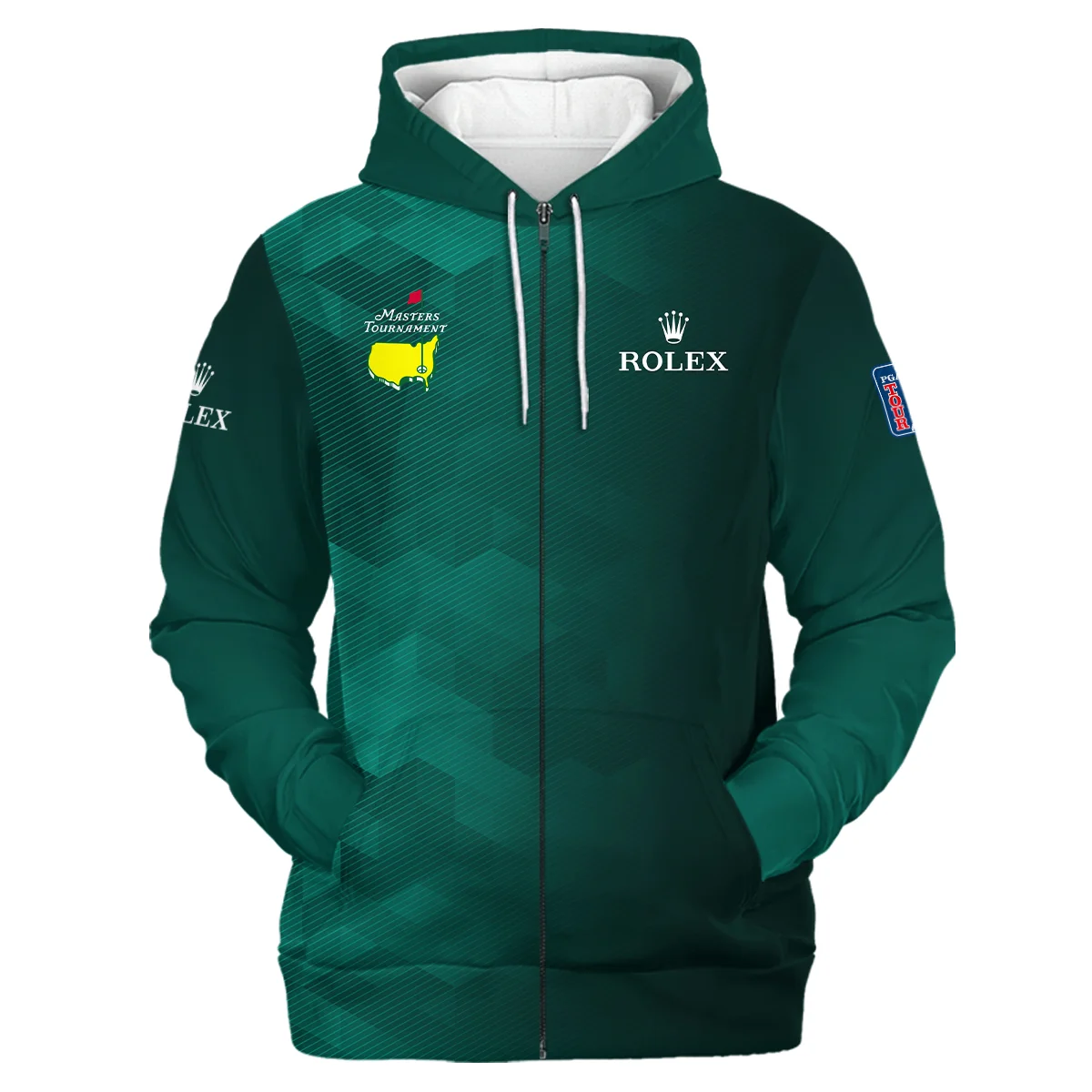 Special Release Rolex Masters Tournament Golf Zipper Hoodie Shirt All Over Prints HOMT120324A02ROXZHD