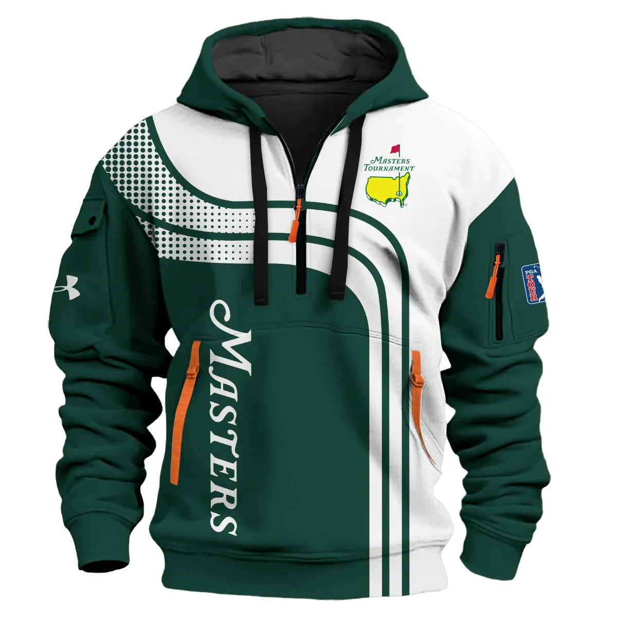 Special Release Under Armour Masters Tournament Golf Hoodie Half Zipper All Over Prints HOMT030125A02UAHDF