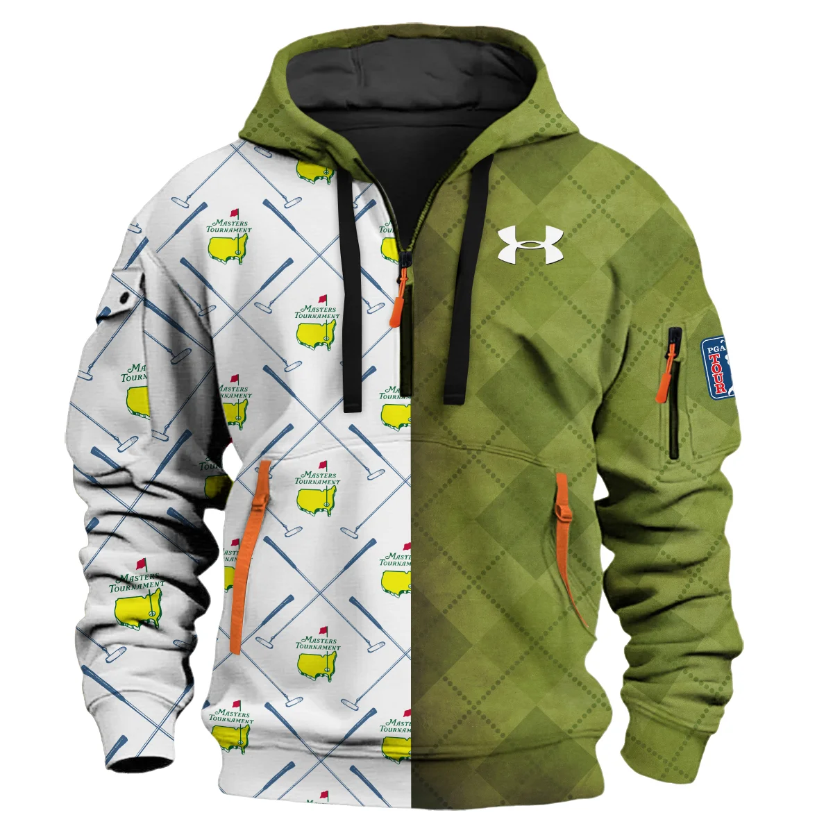 Special Release Under Armour Masters Tournament Golf Hoodie Half Zipper All Over Prints HOMT030225A01UAHDF