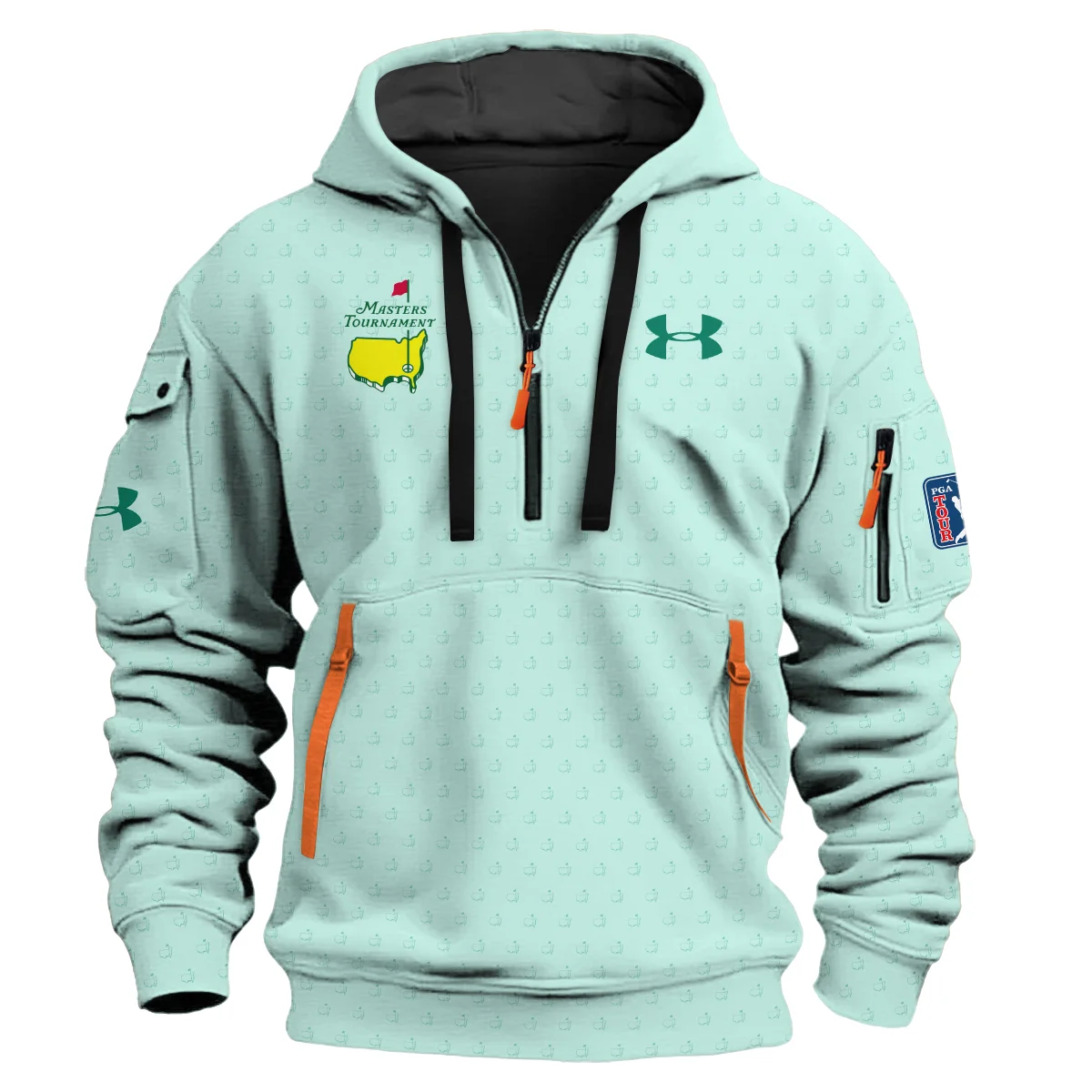 Special Release Under Armour Masters Tournament Golf Hoodie Half Zipper All Over Prints HOMT070125A04UAHDF