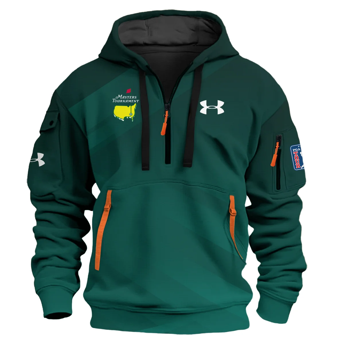 Special Release Under Armour Masters Tournament Golf Hoodie Half Zipper All Over Prints HOMT110324A01UAHDF