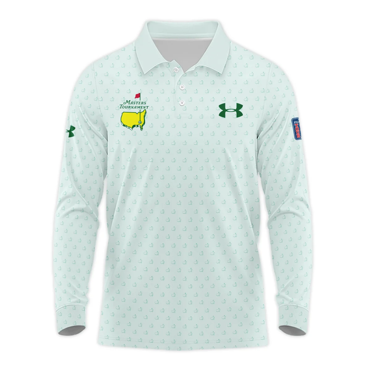 Special Release Under Armour Masters Tournament Golf Long Polo Shirt All Over Prints HOMT161224A02UALPL