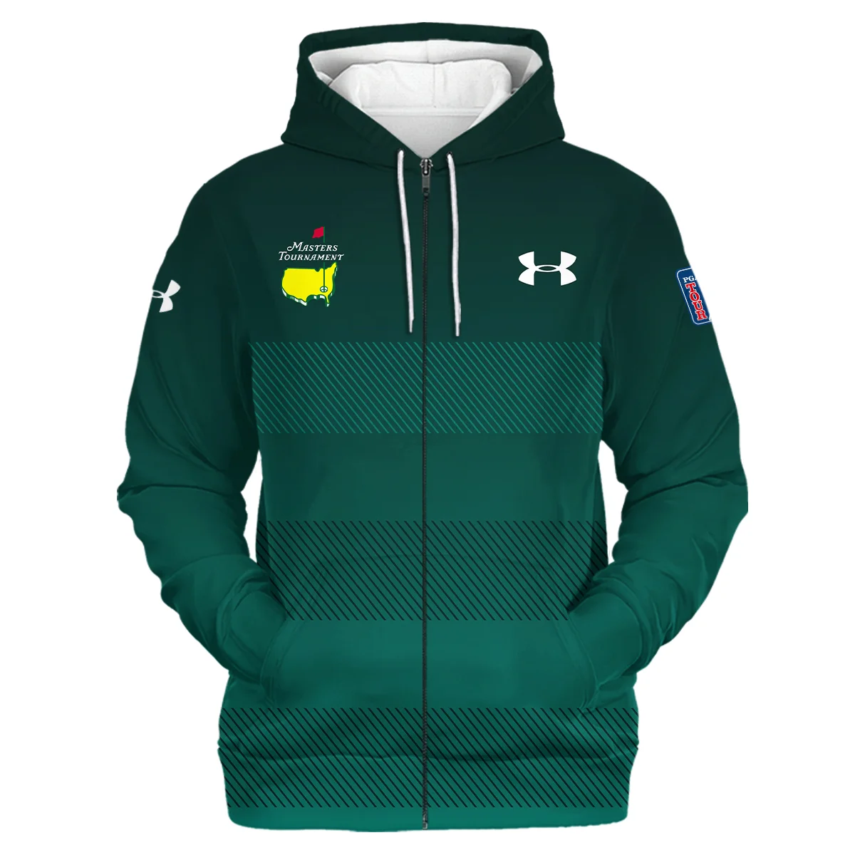 Special Release Under Armour Masters Tournament Golf Zipper Hoodie Shirt All Over Prints HOMT110324A02UAZHD
