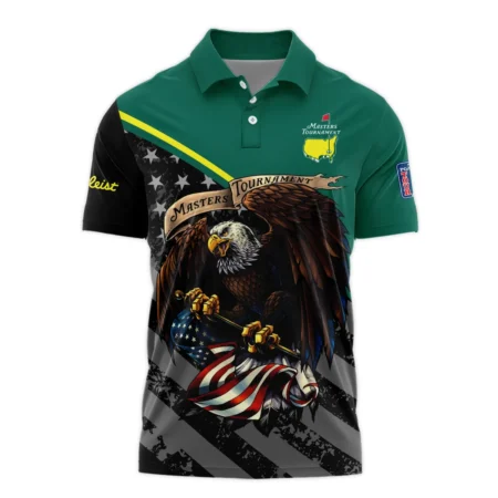 Special Version Golf Masters Tournament Titleist Polo Shirt Egale USA Green Color Golf Sports All Over Print Polo Shirt For Men