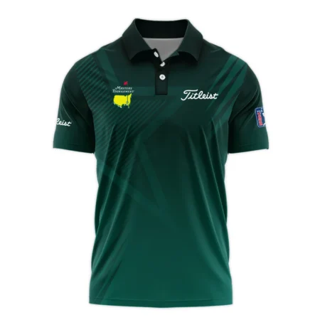 Sports Masters Tournament Titleist Polo Shirt Star Pattern Dark Green Gradient Golf Polo Shirt For Men