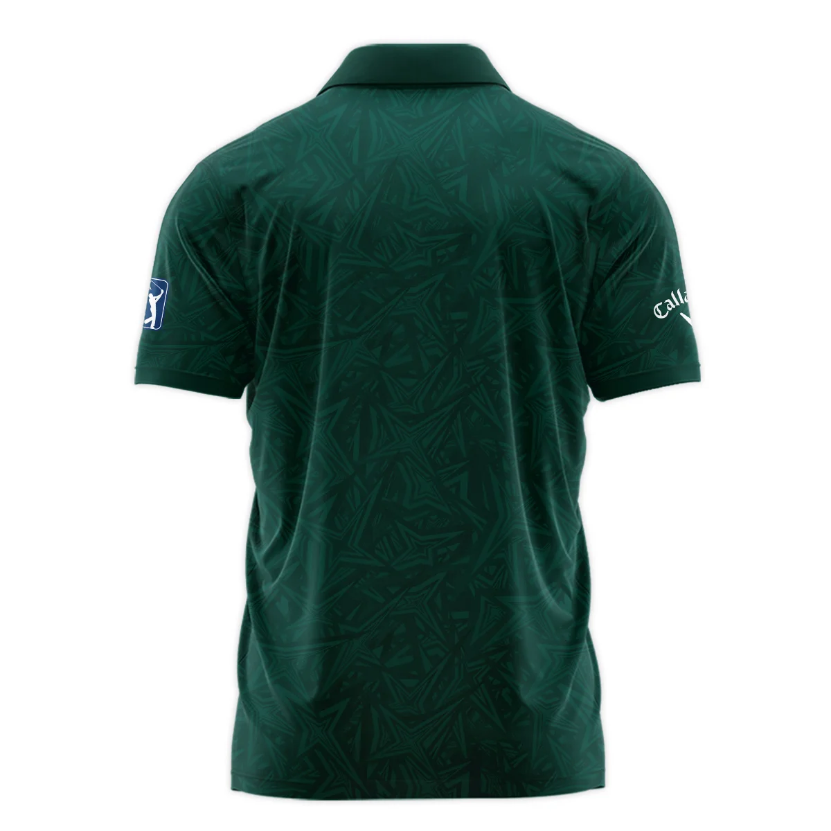 Stars Dark Green Abstract Sport Masters Tournament Callaway Polo Shirt Style Classic Polo Shirt For Men - Image 2