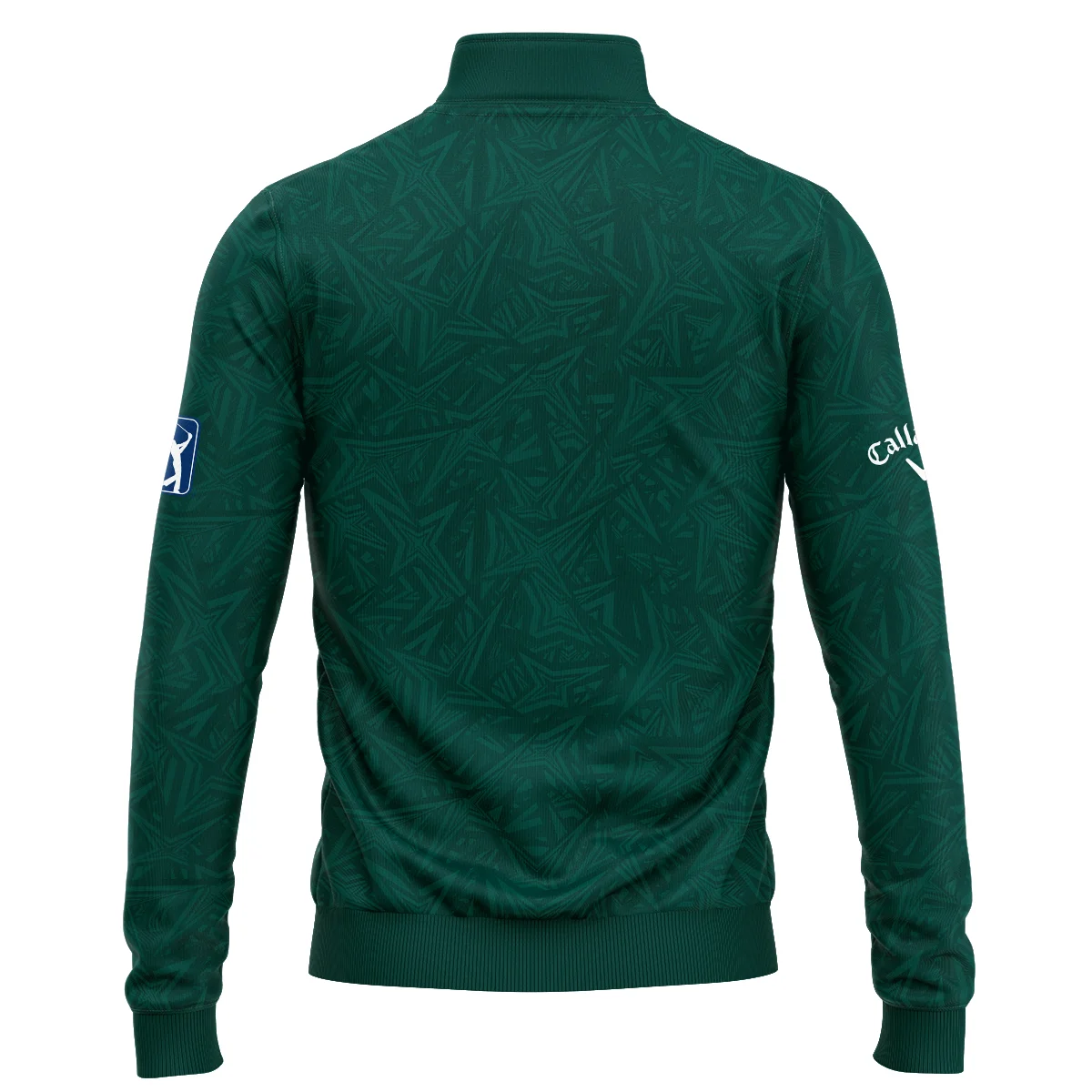 Stars Dark Green Abstract Sport Masters Tournament Callaway Quarter Zip Sweatshirt Style Classic Quarter Zip Sweatshirt - Image 2