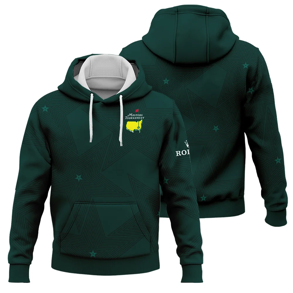 Stars Dark Green Golf Masters Tournament Rolex Hoodie Shirt Style Classic Hoodie Shirt - Image 3
