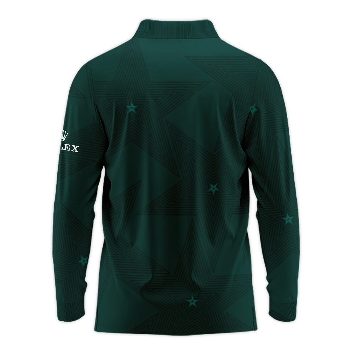 Stars Dark Green Golf Masters Tournament Rolex Long Polo Shirt Style Classic Long Polo Shirt For Men - Image 2