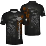 Harley-Davidson Motorcycle Skull Devotion Wings Polo Shirt Gift Fan Love QTVA2712HLC10-PL