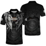 Harley-Davidson Motorcycle Guardian & Fallen Polo Shirt Gift Fan Love QTVA2712HLC8-PL