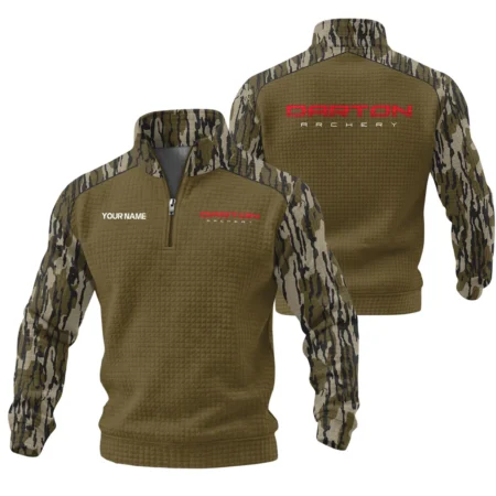 Darton Archery Quarter Zip Sweatshirt Quilted Waffle Designed for True Fans QTAR170125A1DAR