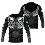 Harley-Davidson Motorcycle Dark Skull Angel Wings Hoodie Gift Fan Love QTVA2712HLC07-HD