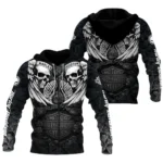 Harley-Davidson Motorcycle Dark Skull Angel Wings Zipper Hoodie Gift Fan Love QTVA2712HLC07-ZHD