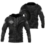 Harley-Davidson Motorcycle Stone & Steel Zipper Hoodie Gift Fan Love QTVA2712HLC09-ZHD