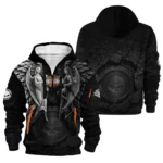 Harley-Davidson Motorcycle Guardian & Fallen Hoodie Half Zipper Gift Fan Love QTVA2712HLC8-HDF
