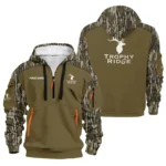 Trophy Ridge Hoodie Half Zipper Designed for True Fans QTAR030126A1SPT