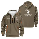 Trophy Ridge Hoodie Half Zipper Designed for True Fans QTAR110125A1SPT