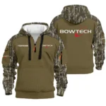 Bowtech Archery Hoodie Half Zip Quilted Waffle All Over Print For True Fans QTAR010525A1BWT