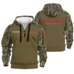 Darton Archery Hoodie Half Zip Quilted Waffle All Over Print For True Fans QTAR010525A1DAR