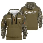 NAP - New Archery Products Hoodie Half Zip Quilted Waffle All Over Print For True Fans QTAR010525A1NAP
