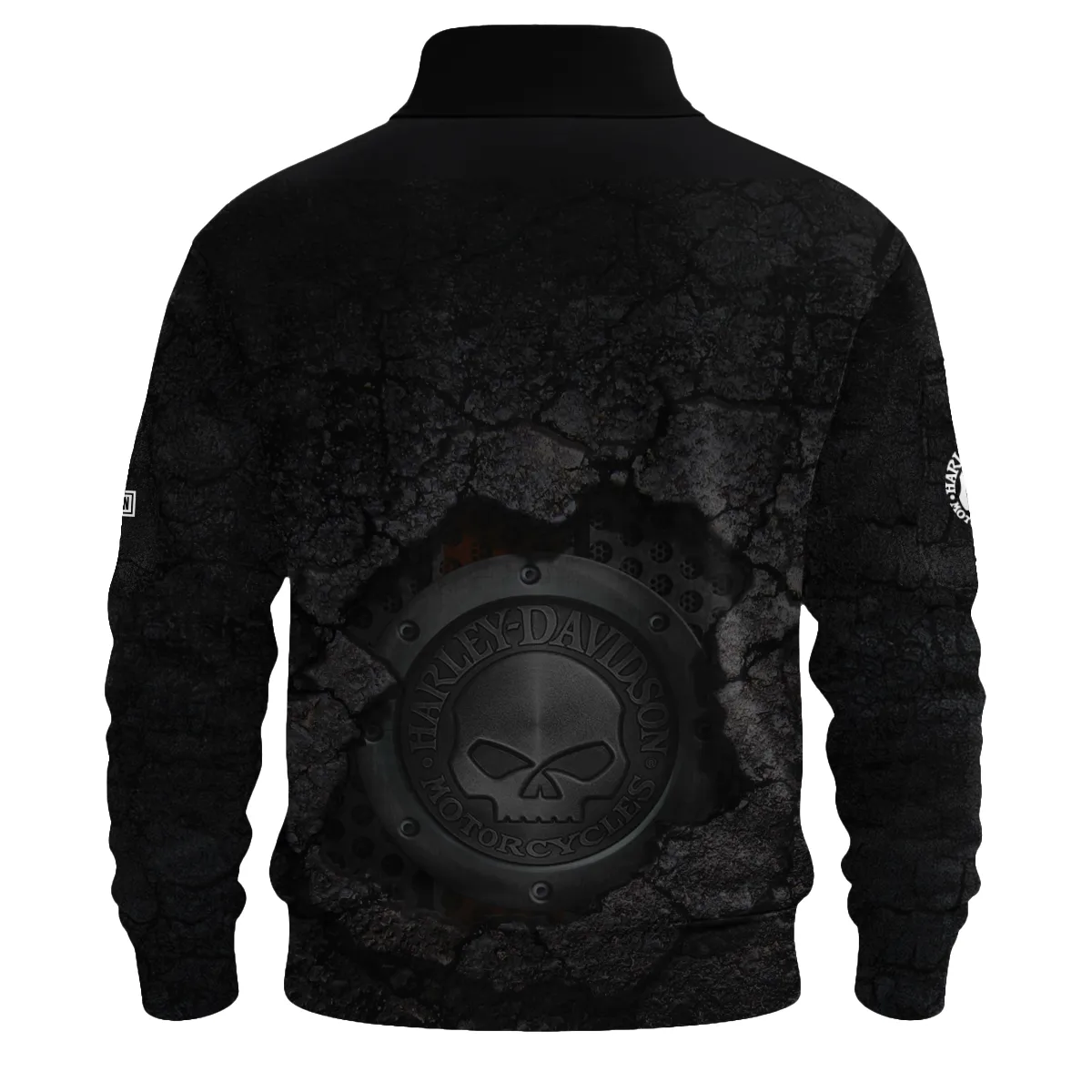 Harley-Davidson Motorcycle Guardian & Fallen Sweatshirt Zipper Gift Fan Love QTVA2712HLC8-SHZ - Image 3