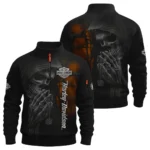 Harley-Davidson Motorcycle Skull Devotion Wings Sweatshirt Zipper Gift Fan Love QTVA2712HLC10-SHZ